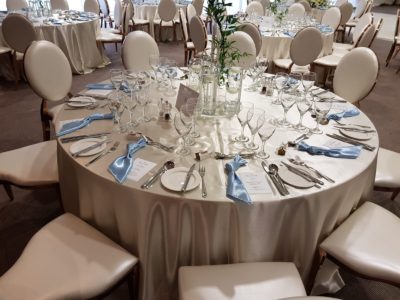 Rose Gold Louis Dior satin table cloth satin napkin