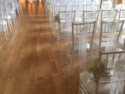 White chivari wedding chairs wedding ceremony white chairs Skylark Country Club copy